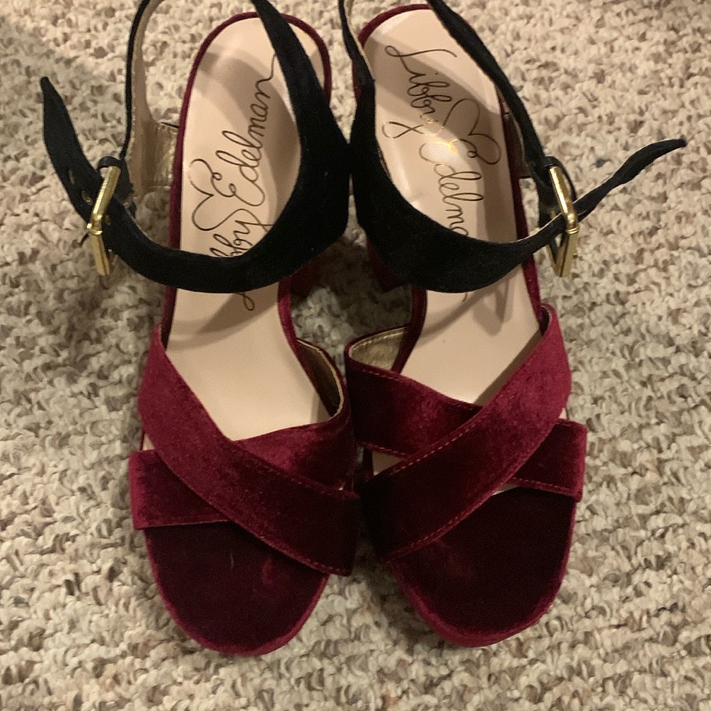 Libby Edelman Velvet Heels